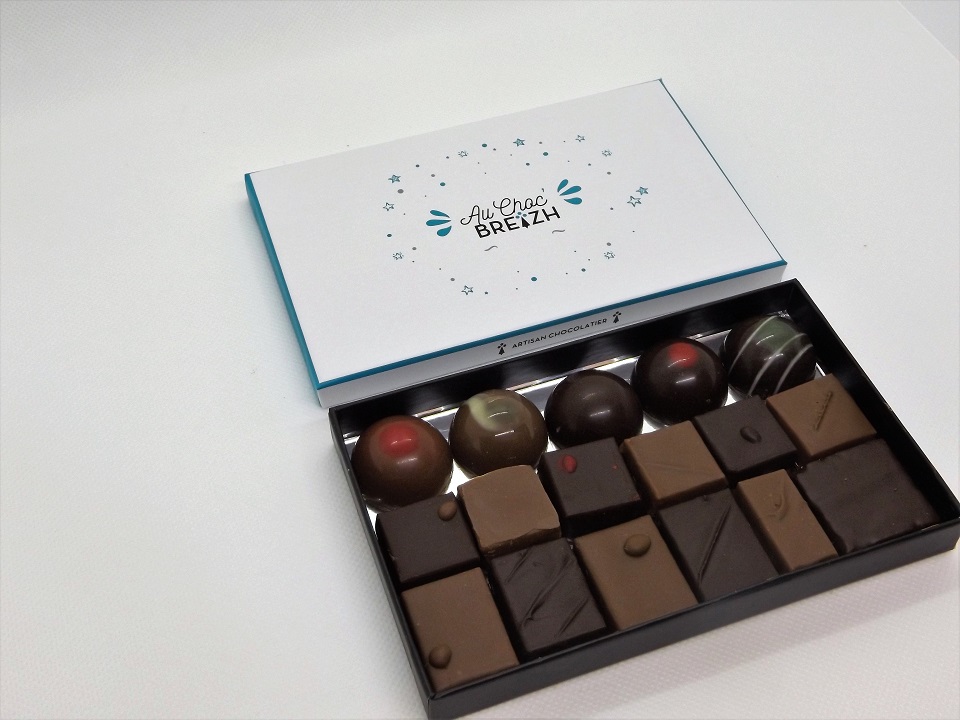 Coffret 17 chocolats - Au Choc'Breizh - Carhaix (29)