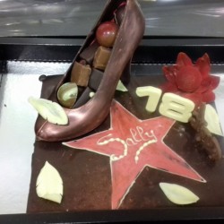 Décoration en chocolat pour un anniversaire carhaix